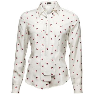 Van Laack, Wikkelblouse - Muse-Fb Wit, Dames, Maat:M