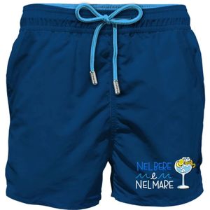 MC2 Saint Barth, Badkleding, Heren, Blauw, M, Elastische zwembroek voor comfortabel zwemmen