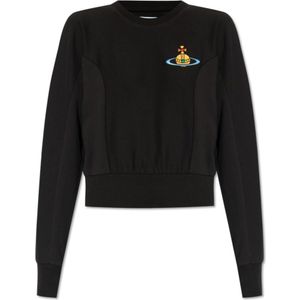 Vivienne Westwood, Sweatshirts & Hoodies, Dames, Zwart, M, Katoen, Sweatshirt met logo