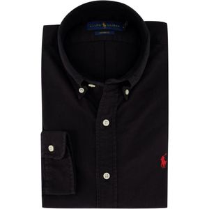 Ralph Lauren, Overhemden, Heren, Zwart, L, Katoen, Casual Zwarte Polo Shirt