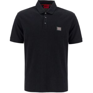 Hugo Boss, Tops, Heren, Zwart, M, Katoen, Regular Fit Gelato Polo Shirt