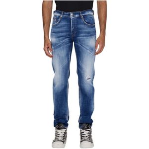 John Richmond, Jeans, Heren, Blauw, W32, Katoen, Jeans