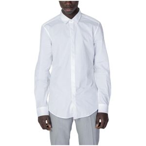 Antony Morato, Overhemden, Heren, Wit, XL, Katoen, Klassiek Wit Overhemd met Knopen