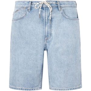 Pepe Jeans, Korte broeken, Heren, Blauw, W29, Denim, Lange shorts