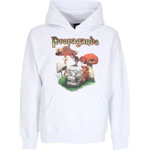 Propaganda, Sweatshirts & Hoodies, Heren, Wit, S, Katoen, Witte hoodie met kangoeroezak