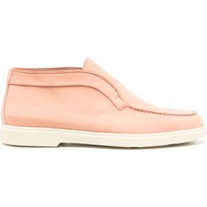 Santoni, Schoenen, Dames, Oranje, 36 1/2 EU, Klassieke Leren Loafers