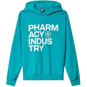 Pharmacy Industry, Sweatshirts & Hoodies, Heren, Groen, S, Groene Hoodie Casual Sportieve Look
