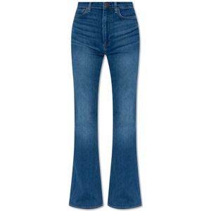 Rag & Bone, Jeans, Dames, Blauw, W24, ‘Casey’ uitlopende jeans