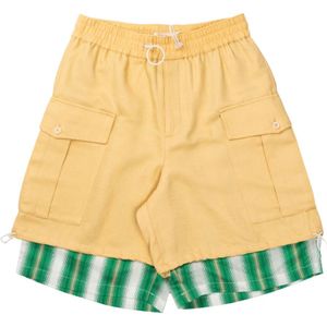 Wales Bonner, Cargo Shorts Roam Ms 24Tr 07 Veelkleurig, Heren, Maat:M