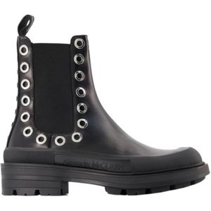 Alexander McQueen, Schoenen, Heren, Zwart, 43 EU, Leer, Chelsea Boots