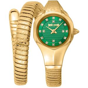 Just Cavalli, Stijlvol Dames Stalen Quartz Horloge Geel, Dames, Maat:ONE Size