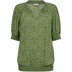 Freequent, Blouses & Shirts, Dames, Groen, S, Freequent Fqadney groen
