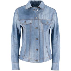 Ermanno Scervino, Jassen, Dames, Blauw, S, Denim, Denim Jack