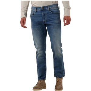 G-star, Jeans, Heren, Blauw, W29 L30, Katoen, Regular Tapered Blauwe Jeans