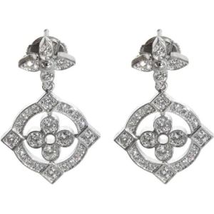 Louis Vuitton Vintage, Pre-owned White Gold earrings Grijs, Dames, Maat:ONE Size