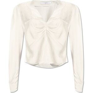 Iro, Imae jacquard top Wit, Dames, Maat:M