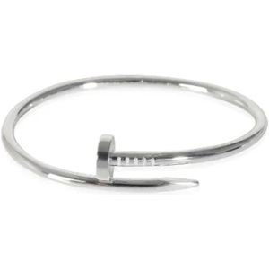 Cartier Vintage, Pre-owned, Dames, Wit, ONE Size, Pre-owned White Gold bracelets