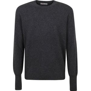 Ballantyne, Cashmere Creweck -pullover Grijs, Heren, Maat:3XL