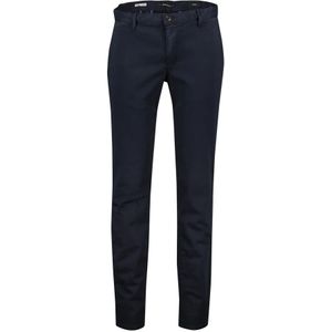 Alberto, Broeken, Heren, Blauw, W36 L36, Katoen, Donkerblauwe Chino Broek