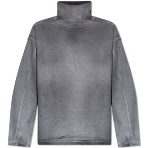 Diesel, Sweatshirts & Hoodies, Heren, Grijs, XL, Katoen, Reflecterende sweatshirt D-Nlabelcol-S