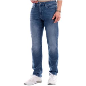 Armani Exchange, Jeans, Heren, Blauw, W31, Denim, Indigo Denim Regular Fit Jeans