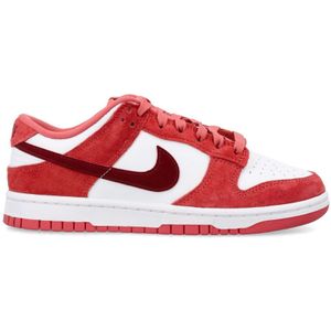 Nike, Wit Team Rood Dunk Low Vday Sneakers Rood, Dames, Maat:38 1/2 EU