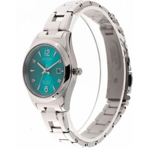 Citizen, Lady Super Titanium Turquoise Wijzerplaat Groen, Dames, Maat:ONE Size