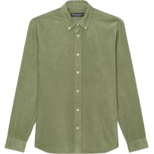 Marc O'Polo, Overhemden, Heren, Groen, XS, Katoen, Corduroy overhemd regular