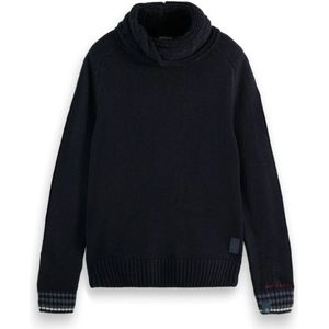 Scotch & Soda, Sweatshirts & Hoodies, Heren, Blauw, S, Wol, Warme en stijlvolle wollen trui