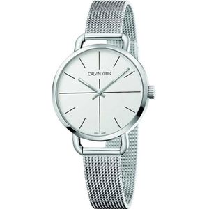 Calvin Klein, Accessoires, Dames, Grijs, ONE Size, Elegant Quartz Horloge