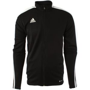 Adidas, Sweatshirts & Hoodies, Heren, Zwart, S, Polyester, Heren Zip-Through Sweatshirt