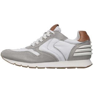 Voile Blanche, Schoenen, Heren, Wit, 43 EU, Nylon, Suede and technical fabric sneakers Liam Power