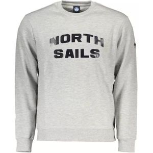 North Sails, Sweatshirts & Hoodies, Heren, Grijs, XL, Katoen, North Sails Gray Cotton Sweater