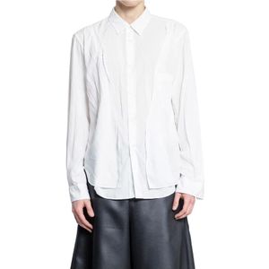 Comme des Garçons, Klassiek Wit Overhemd met Unieke Details Wit, Heren, Maat:M