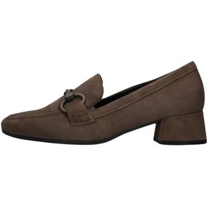 Gabor, Schoenen, Dames, Bruin, 38 EU, Leer, Taupe Loafers Stijlvol Comfort Collectie