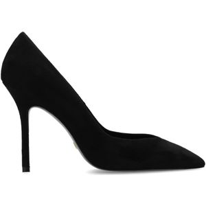 Stuart Weitzman, Eva suède stiletto pumps Zwart, Dames, Maat:38 1/2 EU