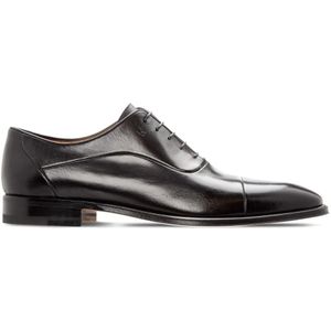 Moreschi, Zwarte Oxford schoenen van buffelleer Zwart, Heren, Maat:42 EU