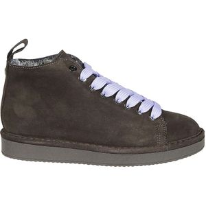 Panchic, Schoenen, Dames, Bruin, 40 EU, Suede Faux Fur Enkellaars