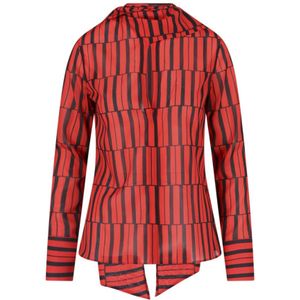 Salvatore Ferragamo, Blouses & Shirts, Dames, Rood, S, Rode Overhemden voor Heren