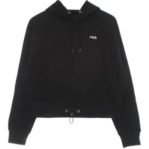 Fila, Sweatshirts & Hoodies, Dames, Zwart, L, Eilies bijgesneden hoodie