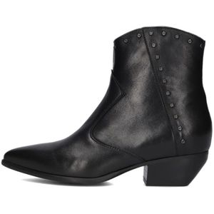 Notre-v, Schoenen, Dames, Zwart, 41 EU, Leer, Dames Enkellaarsjes Ar 231