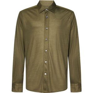 Tom Ford, Overhemden, Heren, Groen, L, Casual Shirts