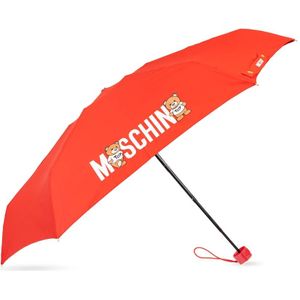 Moschino, Paraplu met logo Rood, unisex, Maat:ONE Size