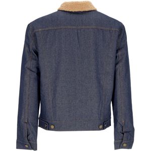 Cat, Jassen, Heren, Blauw, L, Denim, Denim Sherpa Jack