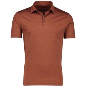 Desoto, Tops, Heren, Oranje, S, Katoen, Gestreept Oranje Polo Shirt