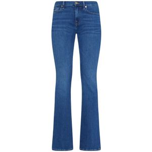 7 For All Mankind, Flared Jeans Blauw, Dames, Maat:W27