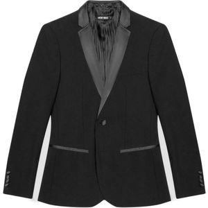 Antony Morato, Pakken, Heren, Zwart, L, Polyester, Zwarte Knoopsluiting Blazer Lente/Zomer Mannen