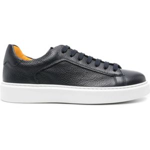 Doucal's, Tumblet Sneakers Blauw, Heren, Maat:42 1/2 EU