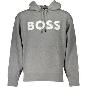 Hugo Boss, Sweatshirts & Hoodies, Heren, Grijs, 3Xl, Katoen, Hoodies