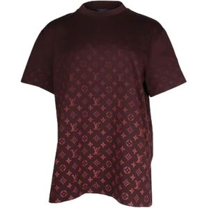 Louis Vuitton Vintage, Pre-owned, Heren, Rood, L, Katoen, Pre-owned Cotton tops